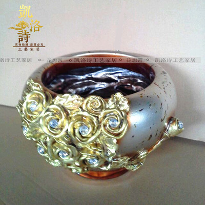 【凯洛诗】批发荣耀树脂花瓶/天然树脂花瓶/手彩玻璃/工艺品摆件__世界工厂网