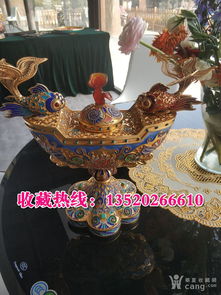 富贵双金 景泰蓝 李佩卿大师作品 掐丝珐琅工艺品