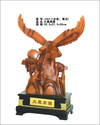 【特价供应青古黄古树纹大展宏图鹰 专利产品(图)】价格,厂家,图片,塑料、树脂工艺品,义乌市稠城星辰工艺品商行-
