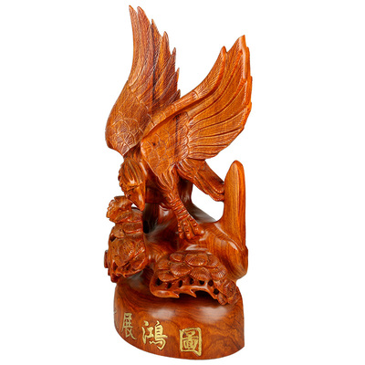 【仙作益发工艺红木工艺品黄花梨大展鸿图客厅摆件】图片,海量精选高清图片库_仙游县大济益发工艺厂-中国网库