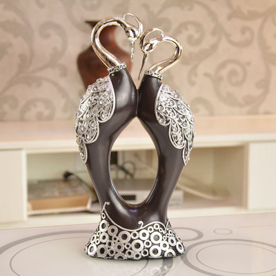 32cm情侣丹顶鹤 创意婚庆家居的浪漫之选