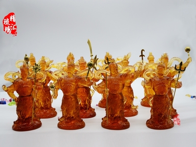 十二药叉神将琉璃佛像 药师坛城护法神将的艺术与工艺